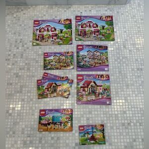 Lego Friends Horse Themed Instruction Manuals Lot